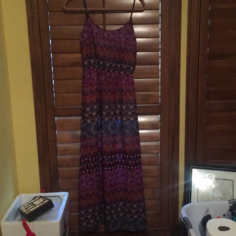 Multiprint Maxi Dress